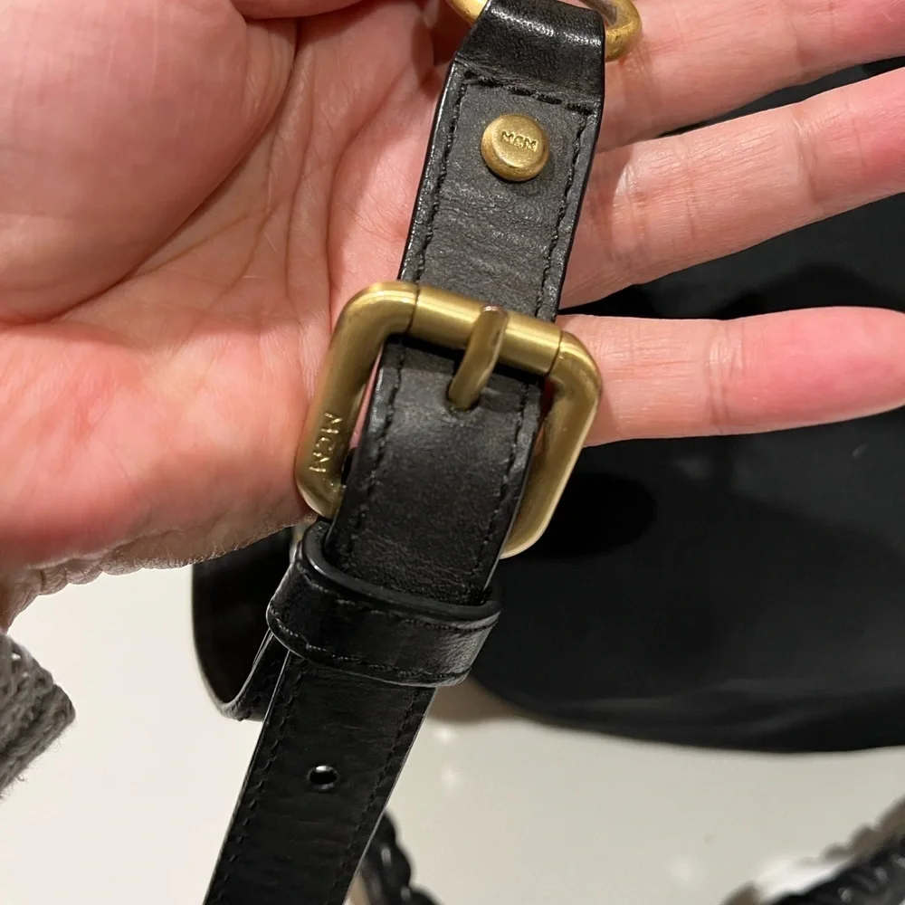 MCM 2WAY BLACK POLYESTER BAG - Picture 6 of 16